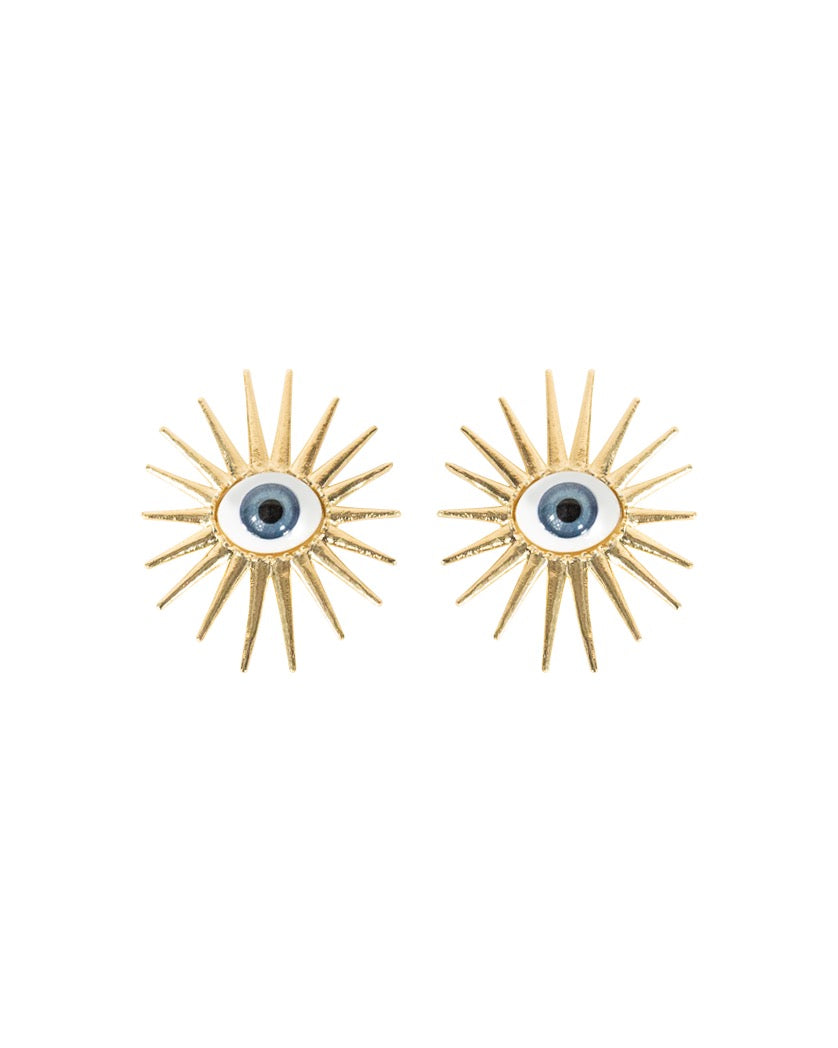 Guardian Eye Full Spikes Earrings