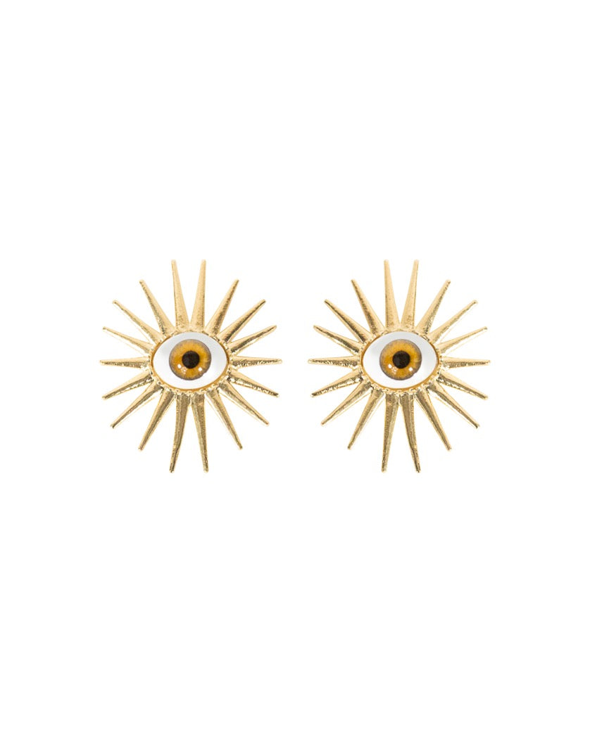 Guardian Eye Full Spikes Earrings