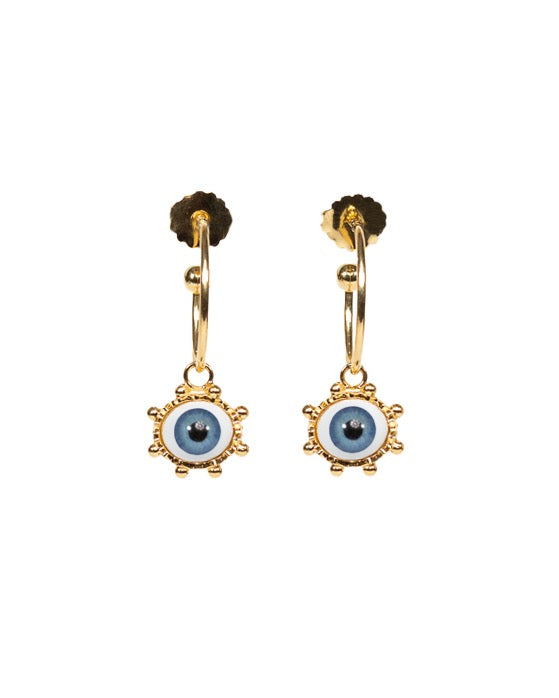 Awaken Eye Hoop Earrings