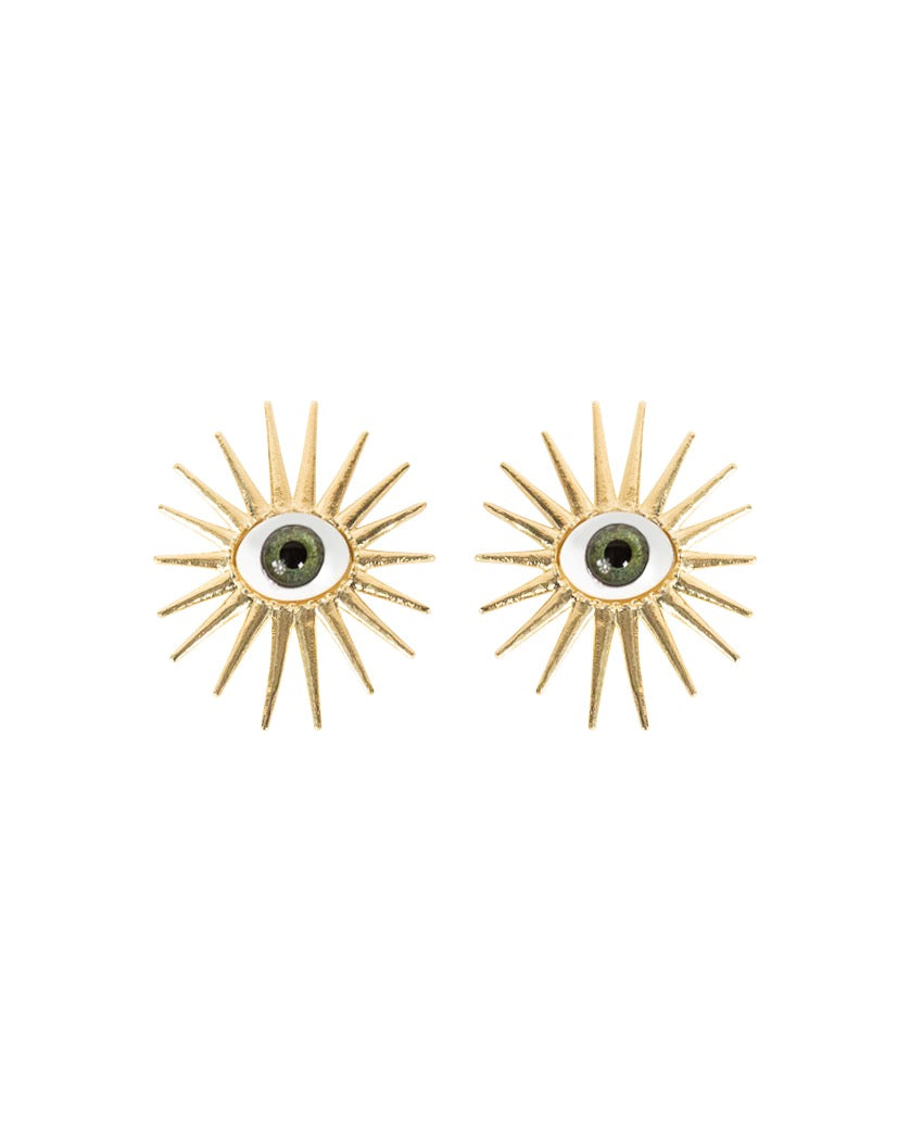 Guardian Eye Full Spikes Earrings