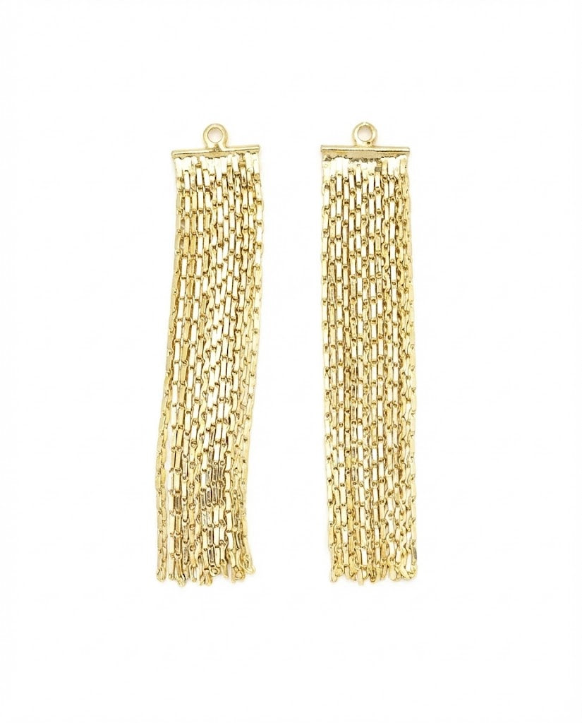 Guardian spikes chain earrings